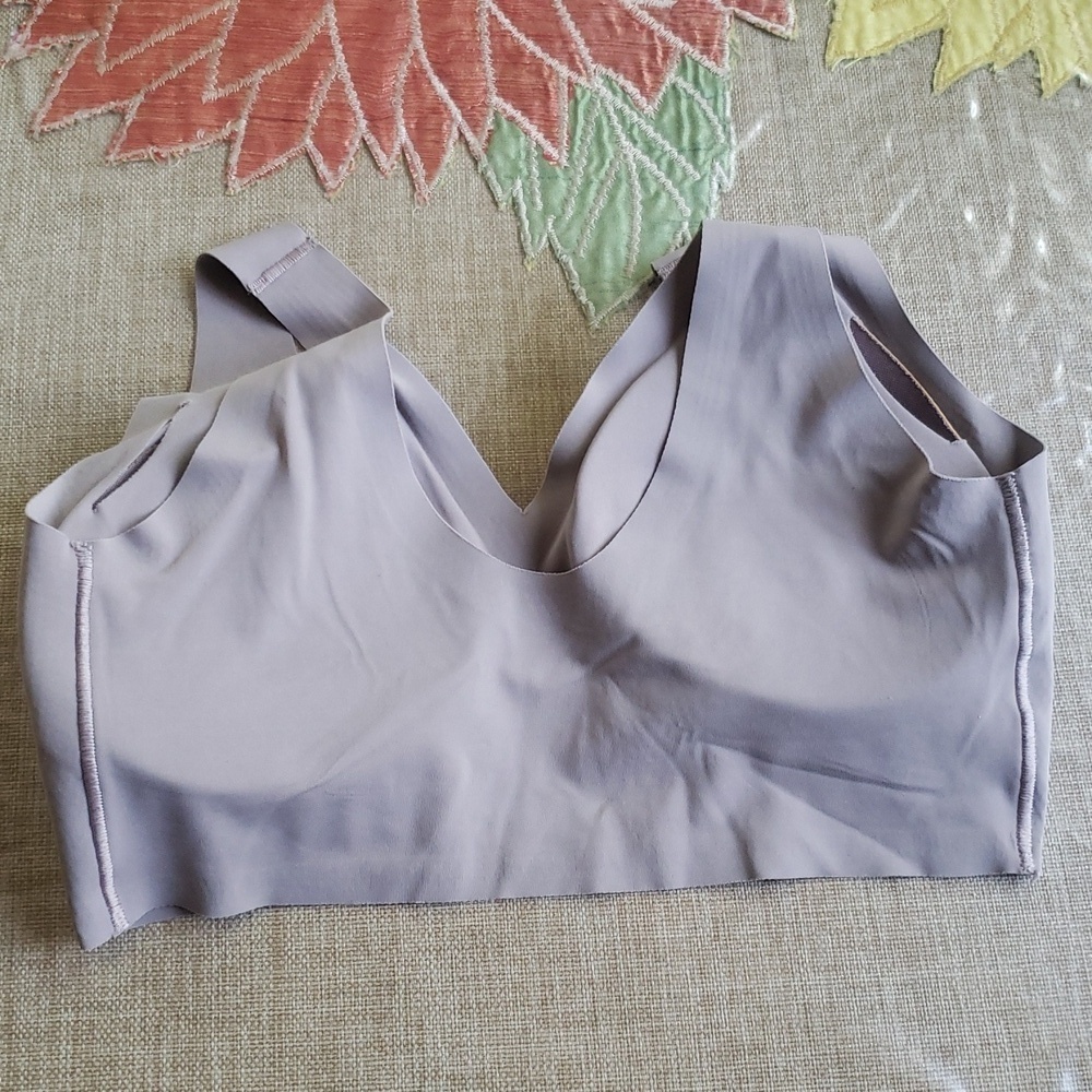 True Seamless Gray Women's Padded  Bra S - Picture 3 of 4
